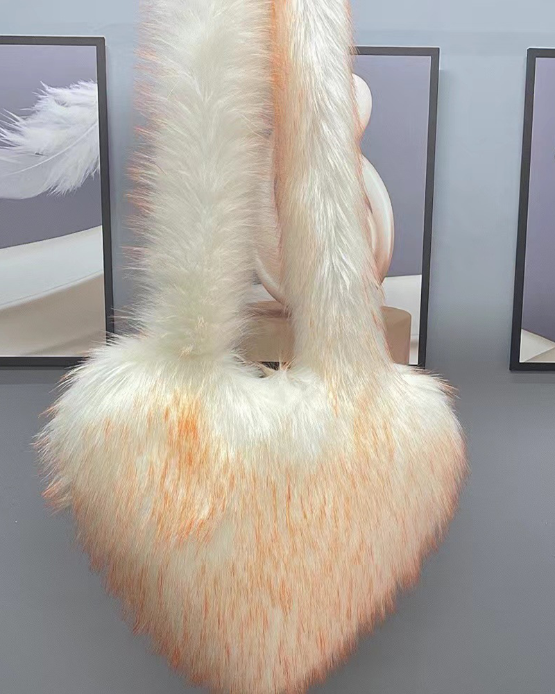 Furry Heart Bag