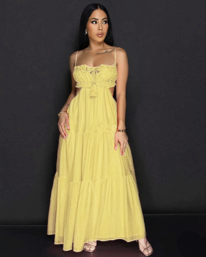 Allure Bali Resort Cutout Maxi Dress