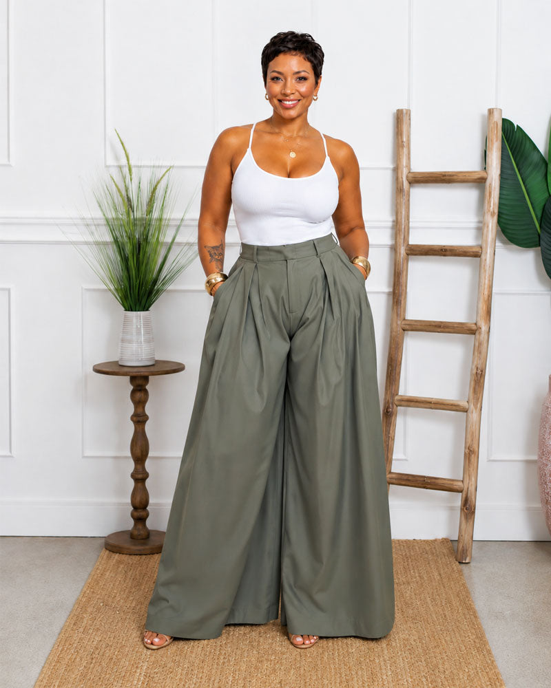 Arno Wide-leg Palazzo Pants