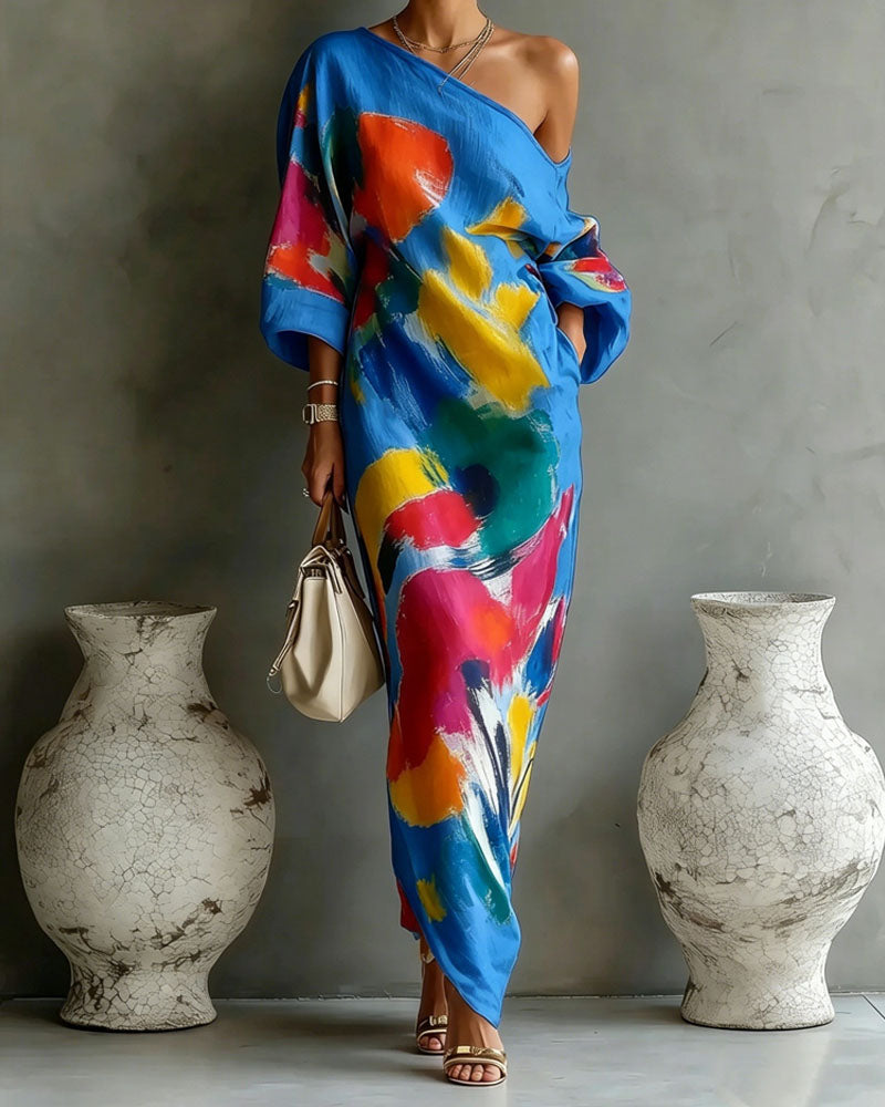 Art in Motion Maxi Dress