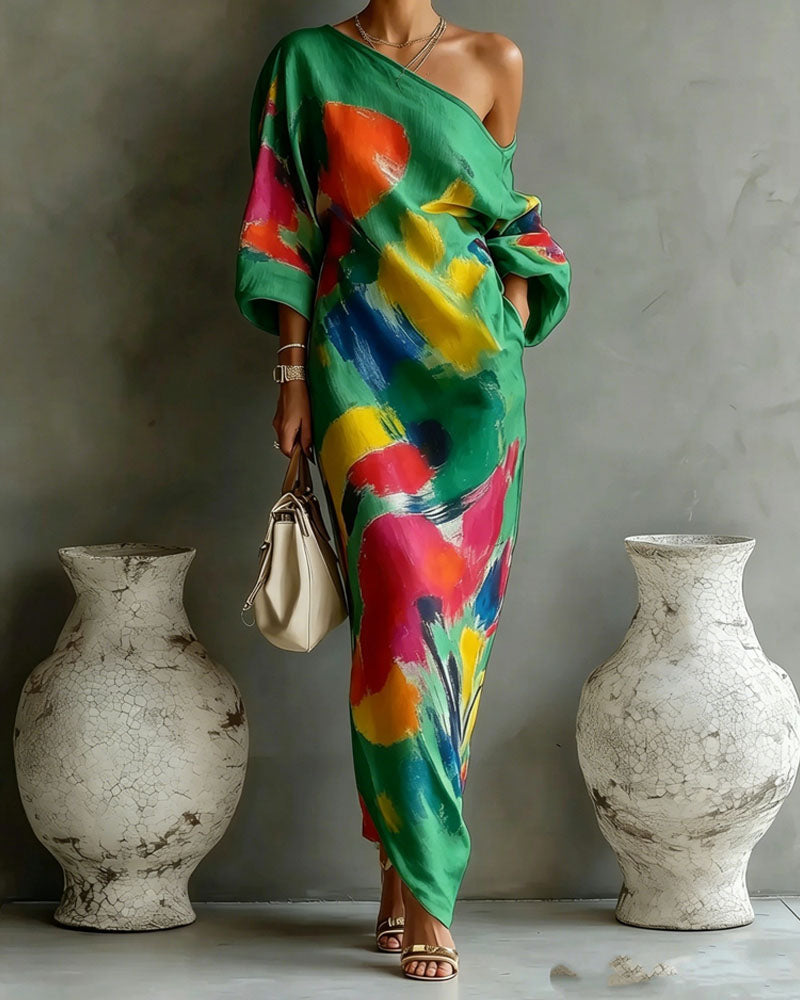 Art in Motion Maxi Dress