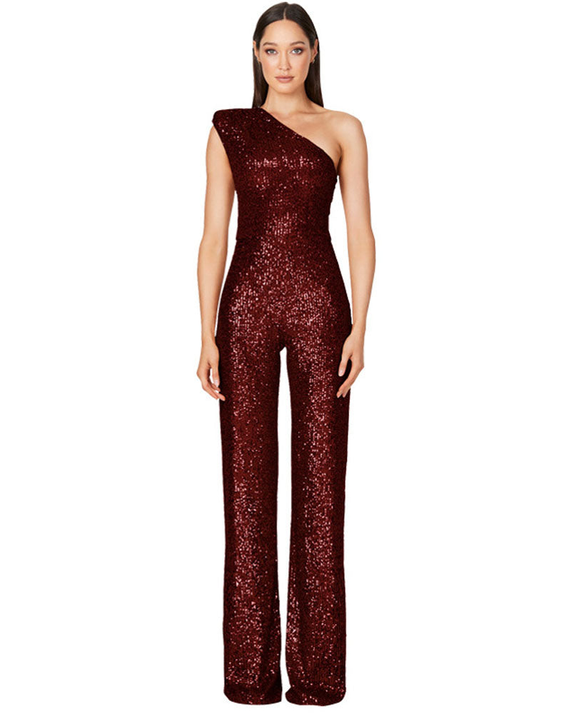 Ashley Lauren Sequin Jumpsuit