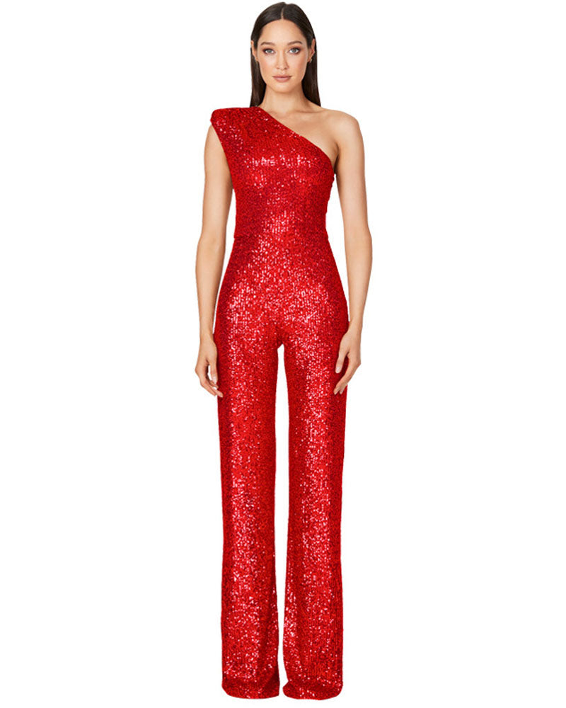 Ashley Lauren Sequin Jumpsuit