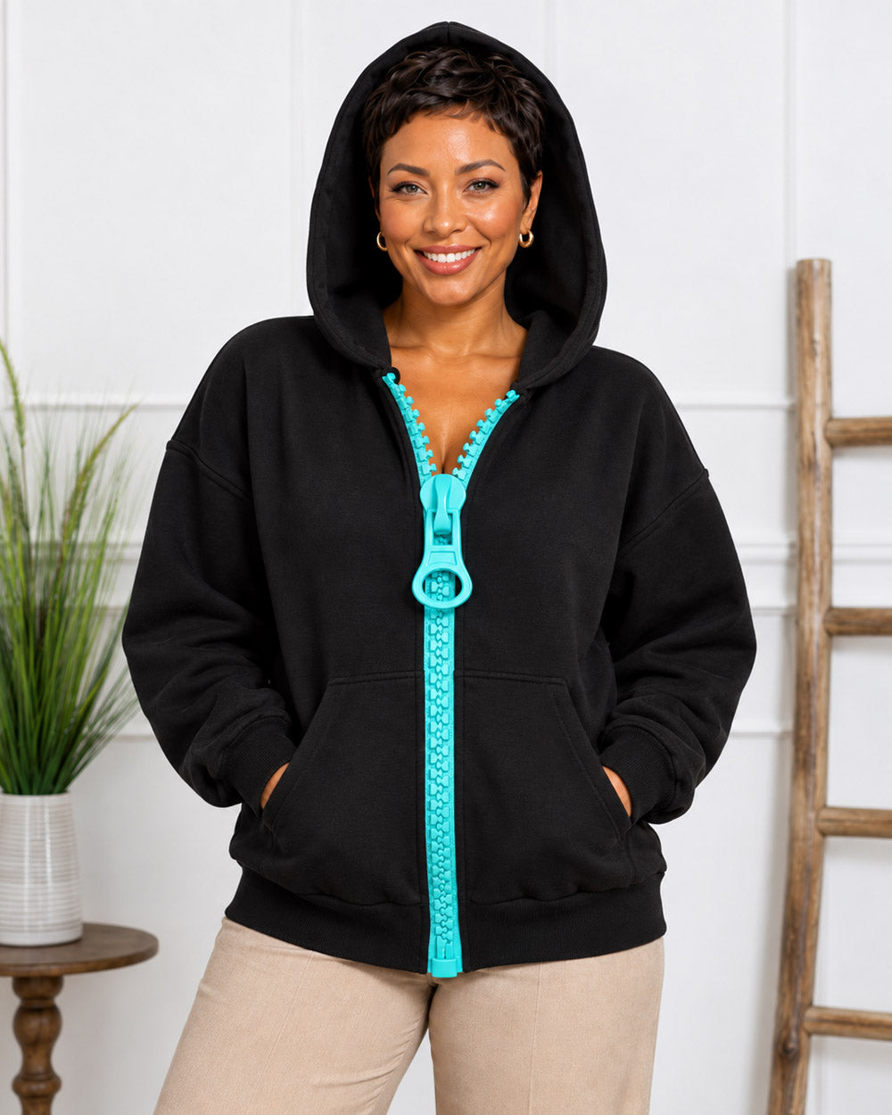 BIG ZIPPER HOODIE