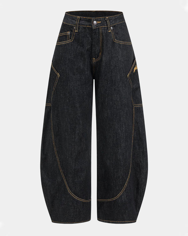 Trendy Girl Barrel Jeans