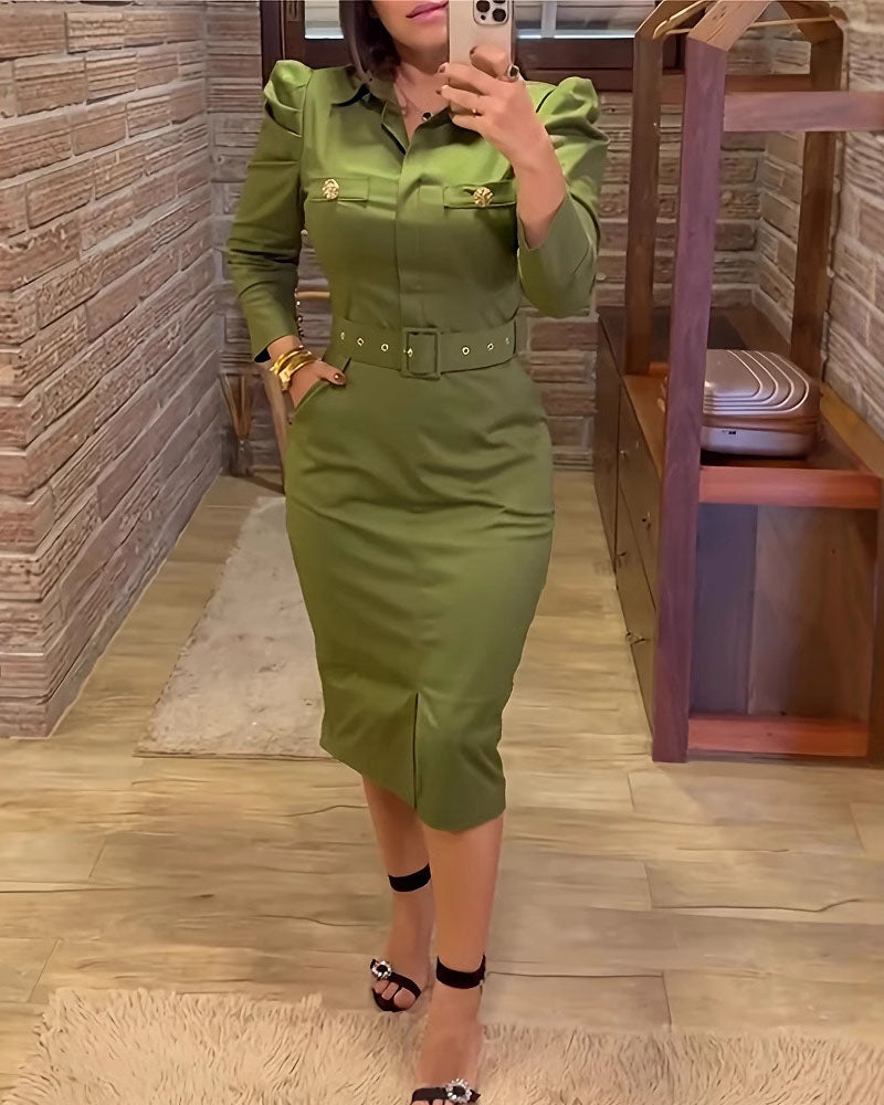 Bordeaux Cargo Dress