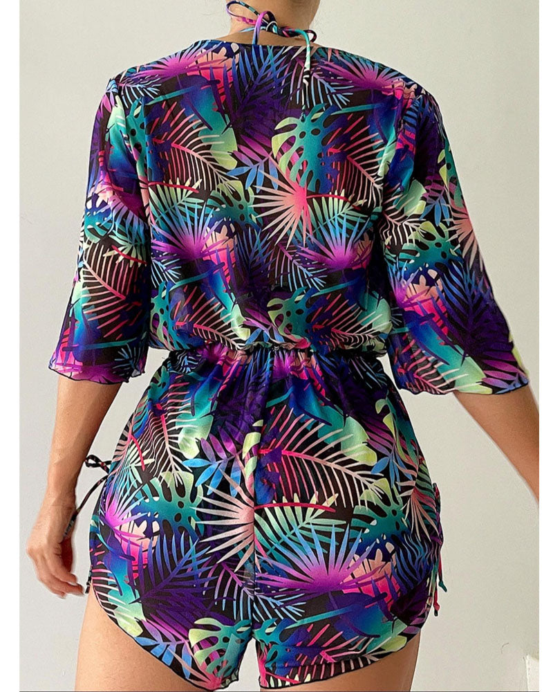 Botanical Tide Swimsuit Set