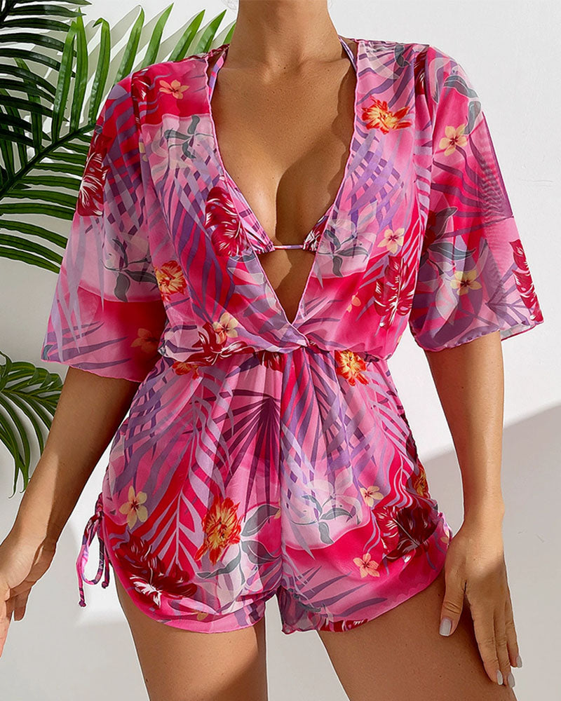 Botanical Tide Swimsuit Set