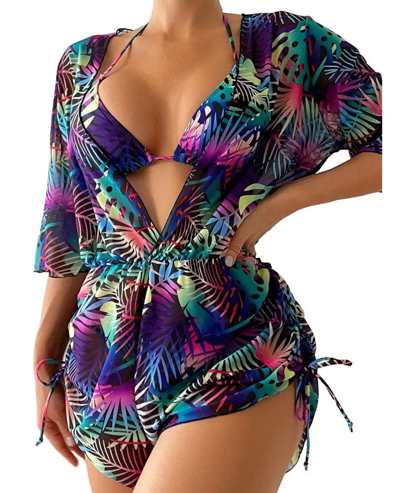 Botanical Tide Swimsuit Set