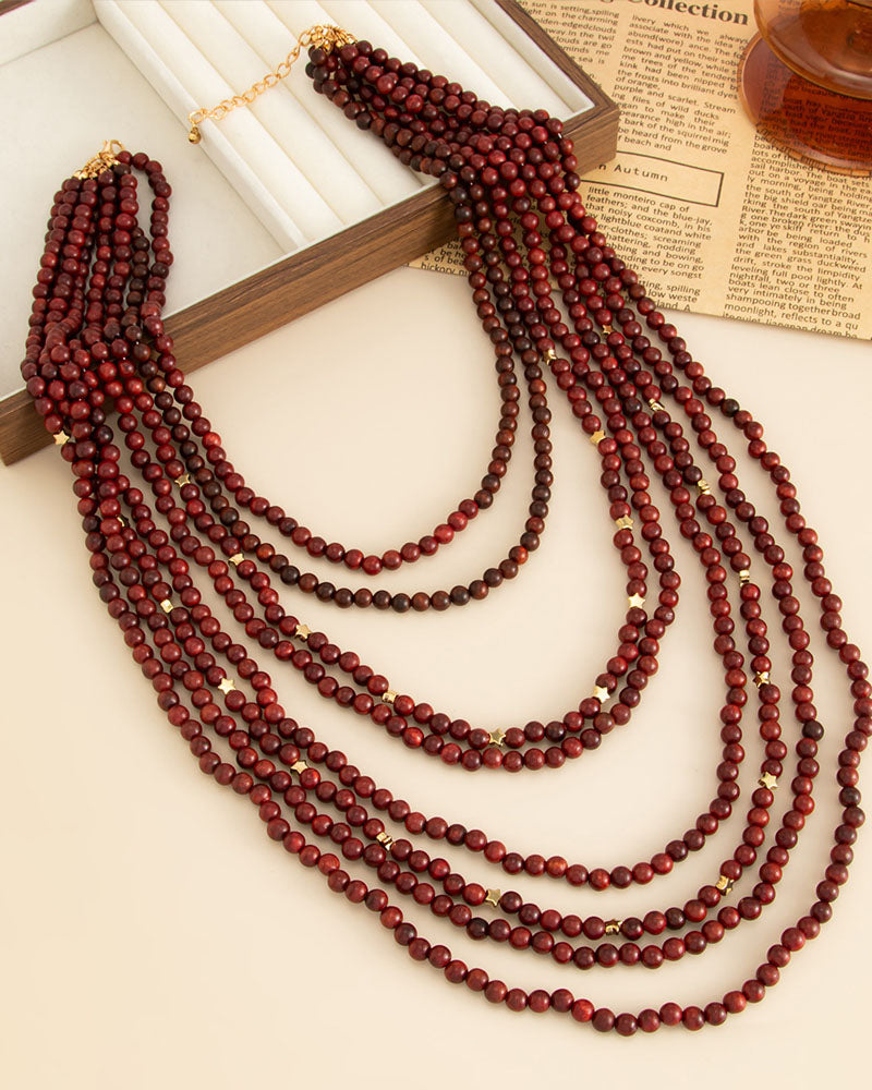Braided Pearl Beaded Necklace