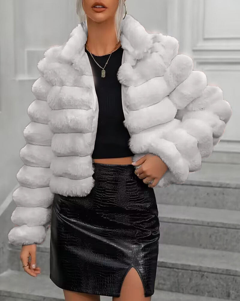 Bubble Faux Fur Coat