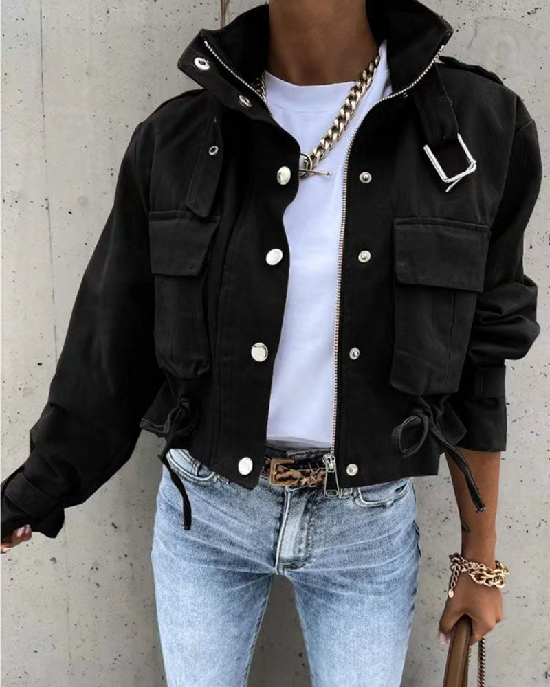 Buckle Crop Jacket