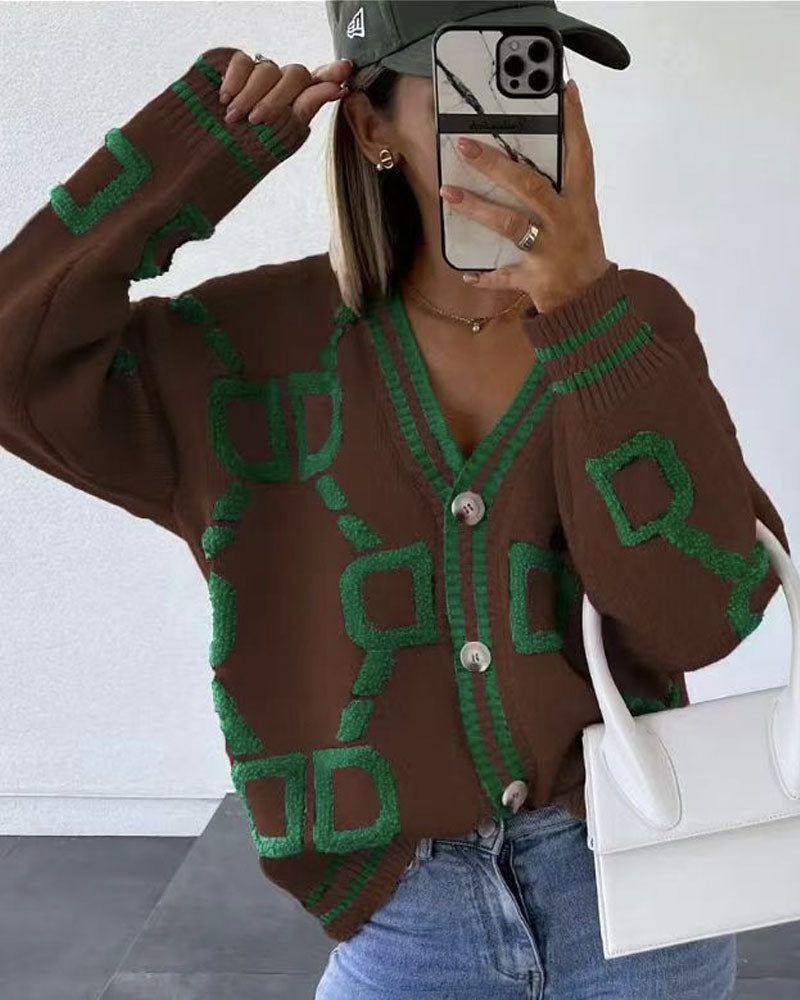 Button Up Cardigan Sweater