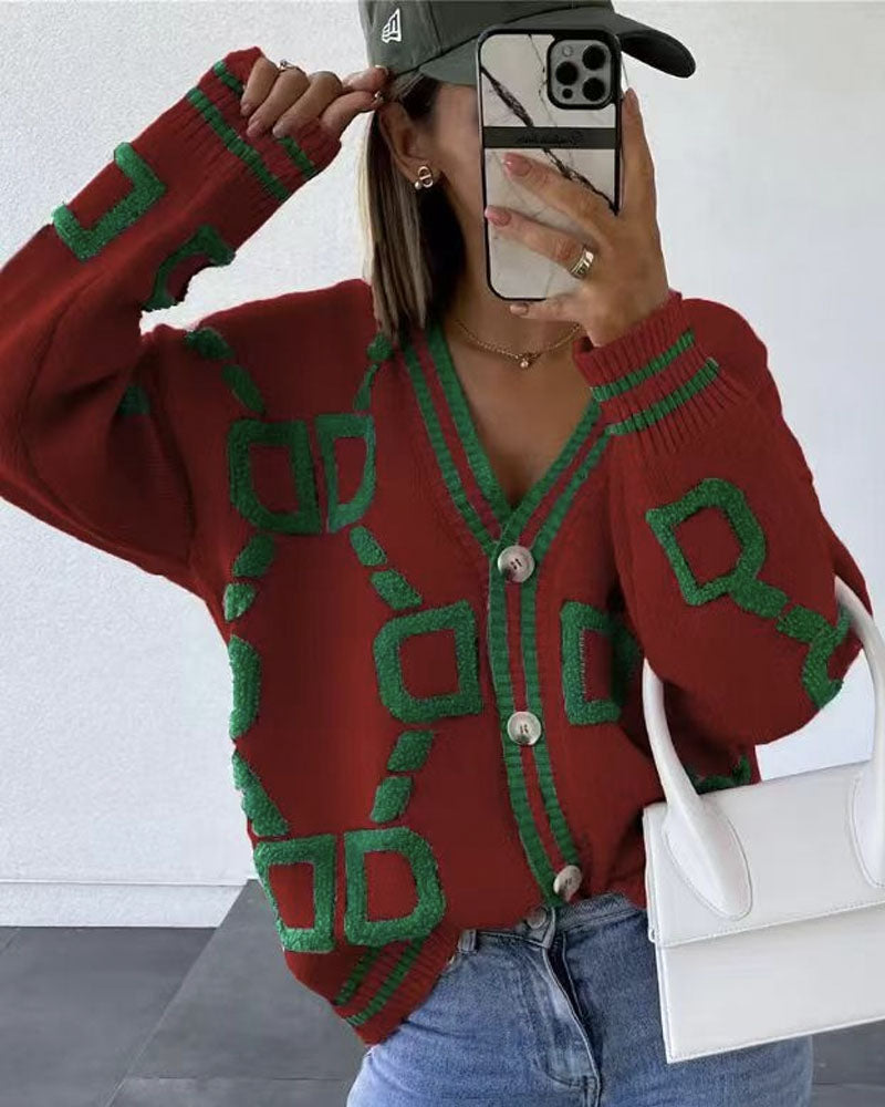 Button Up Cardigan Sweater