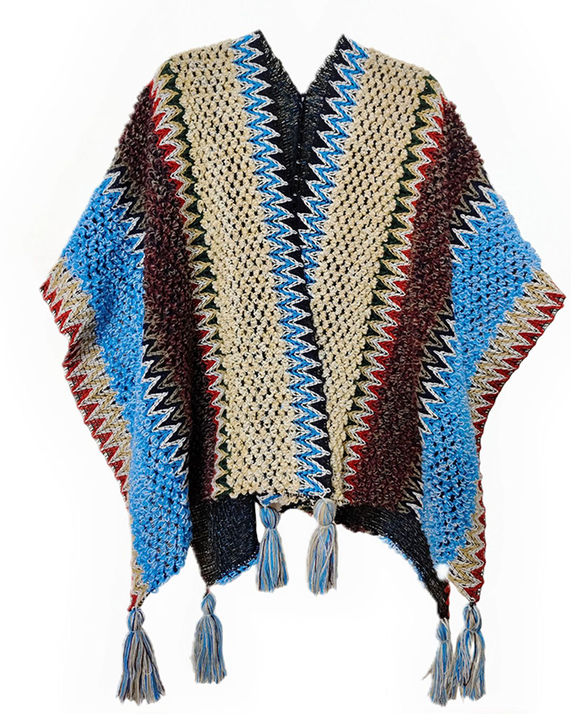 Here's The Thing Crochet Poncho