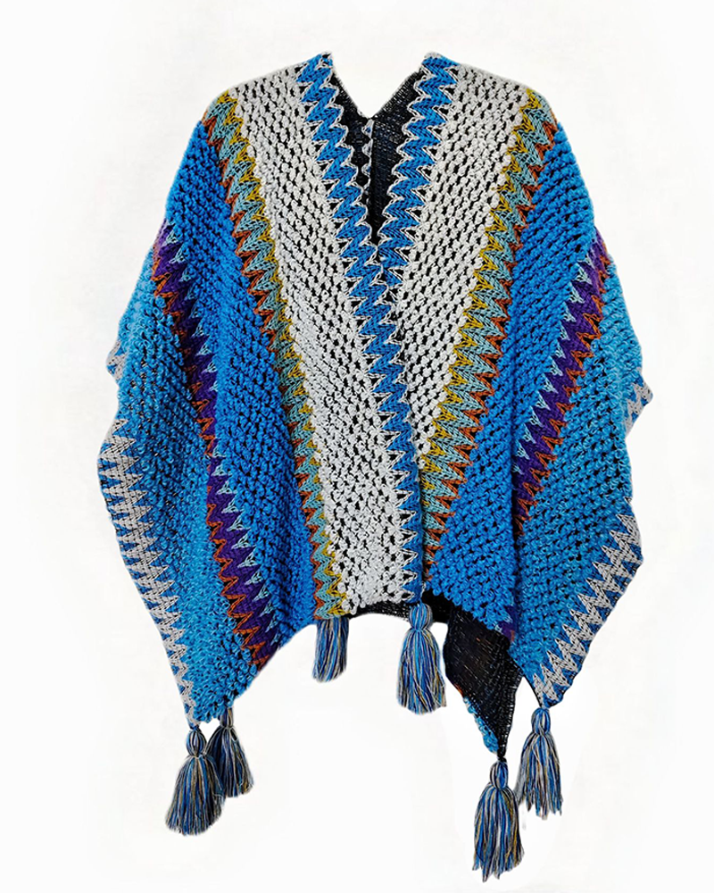 Here's The Thing Crochet Poncho