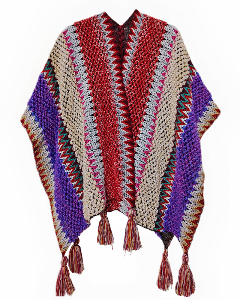 Here's The Thing Crochet Poncho