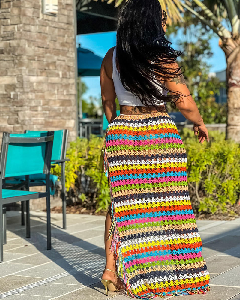 CROCHET WRAP SKIRT