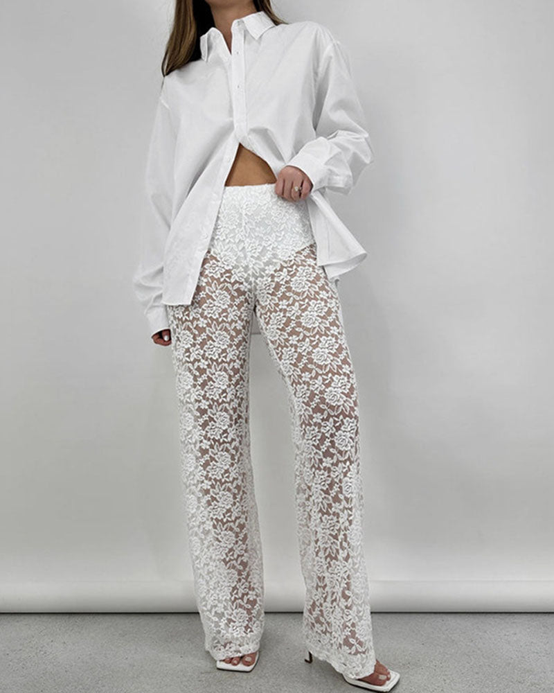 Callie Lace Flare Pants