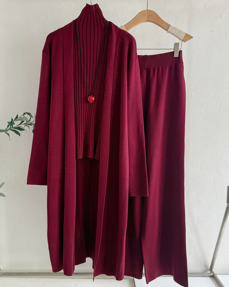 Carrie Knitted 3 Piece Sets