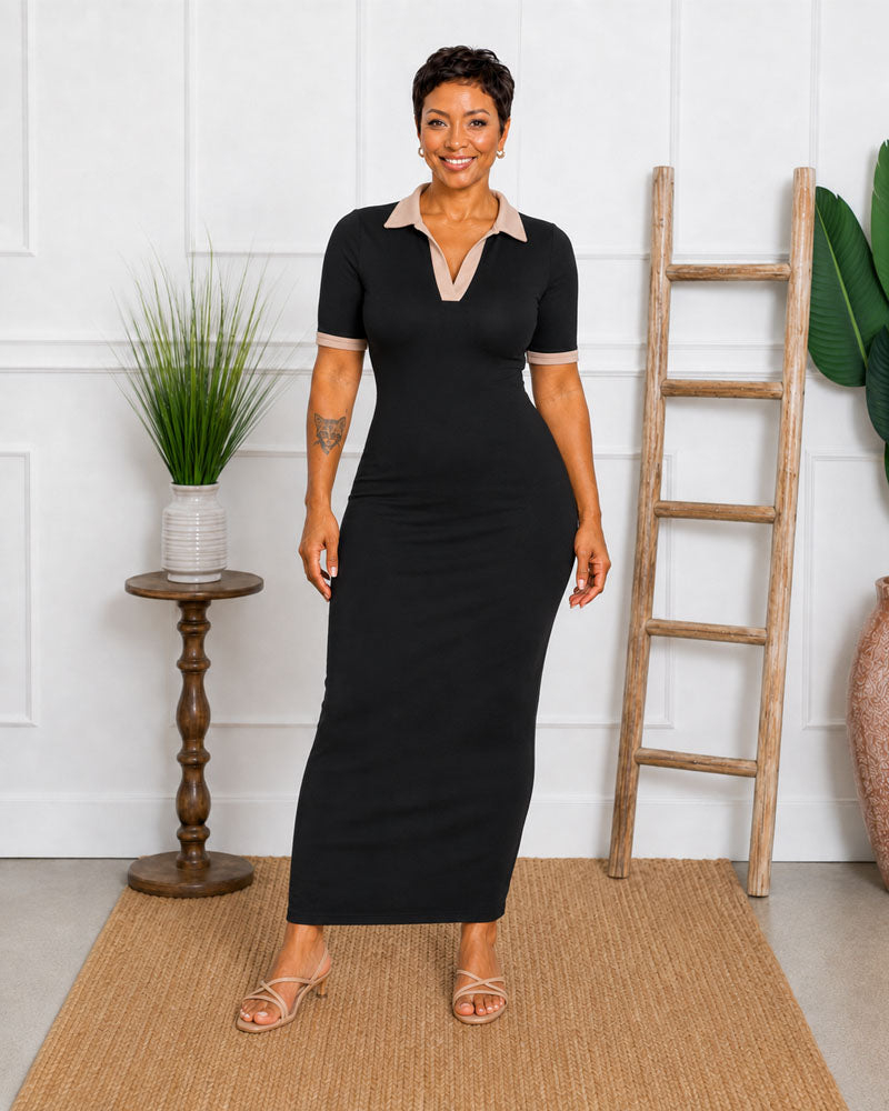 Club Hours Polo Maxi Dress
