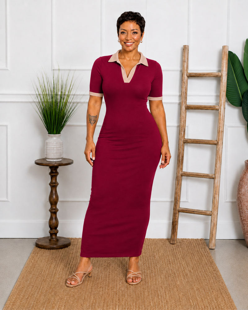 Club Hours Polo Maxi Dress
