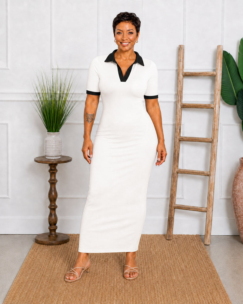 Club Hours Polo Maxi Dress