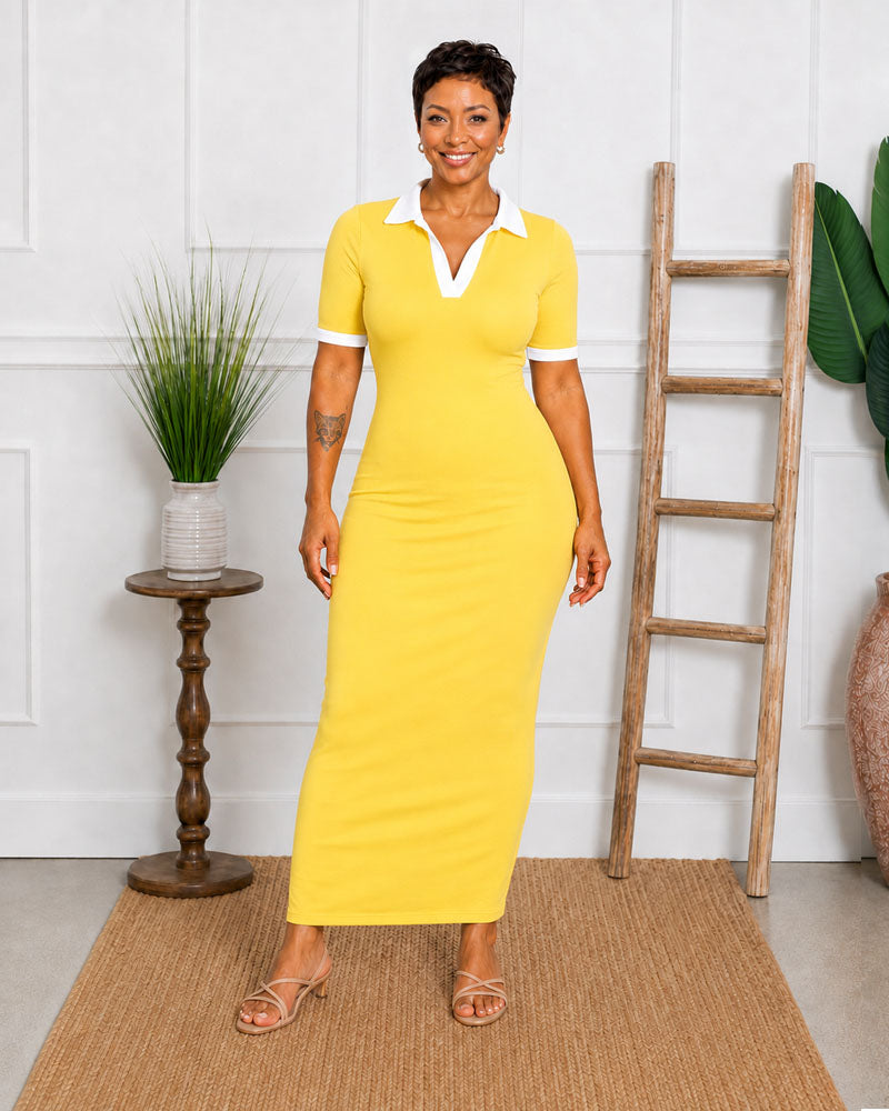 Club Hours Polo Maxi Dress