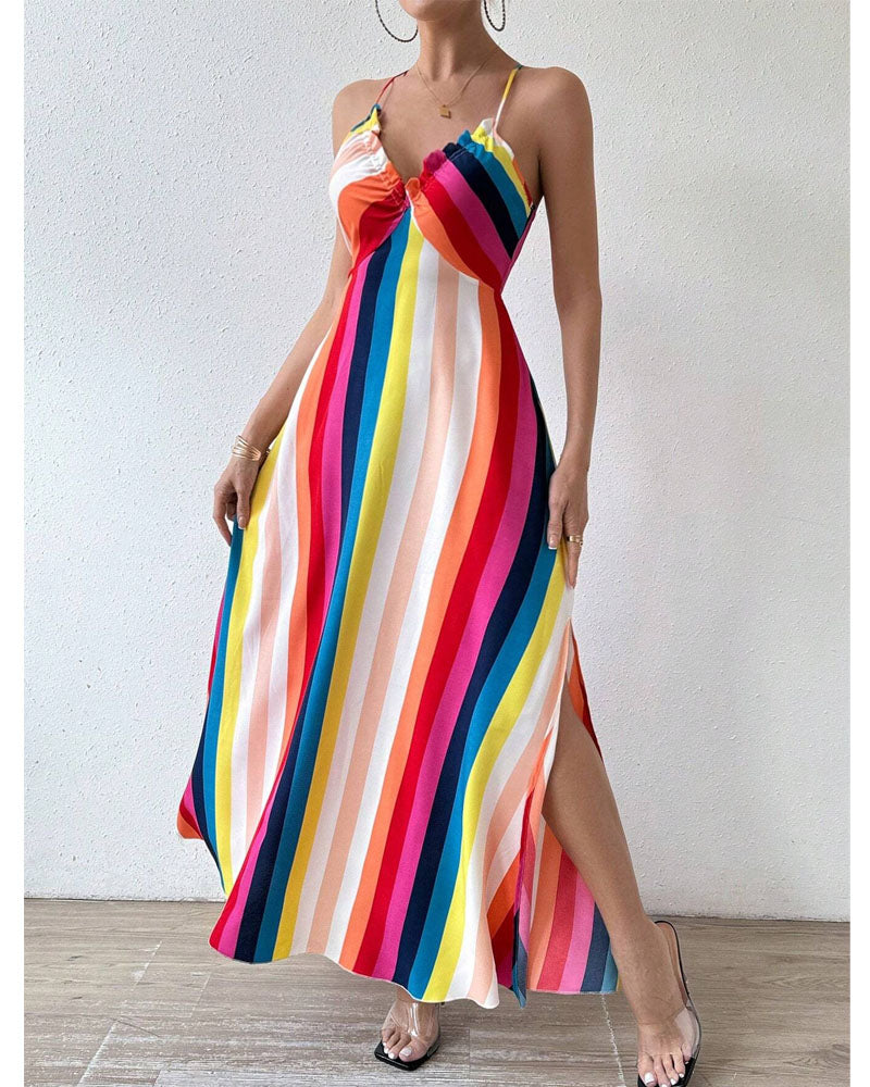Coastal Bloom Maxi Dress