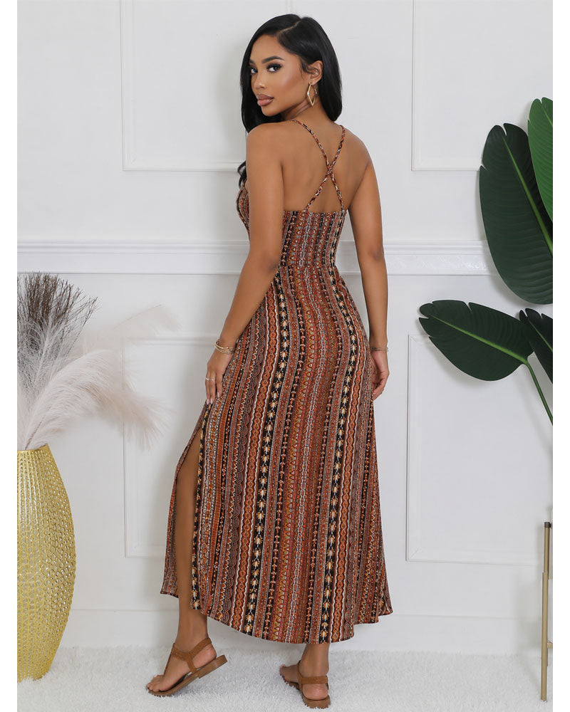 Coastal Bloom Maxi Dress
