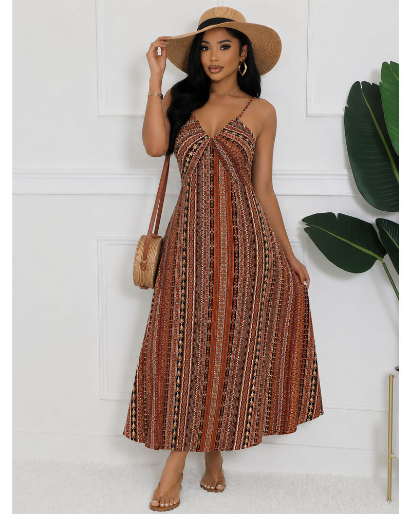 Coastal Bloom Maxi Dress