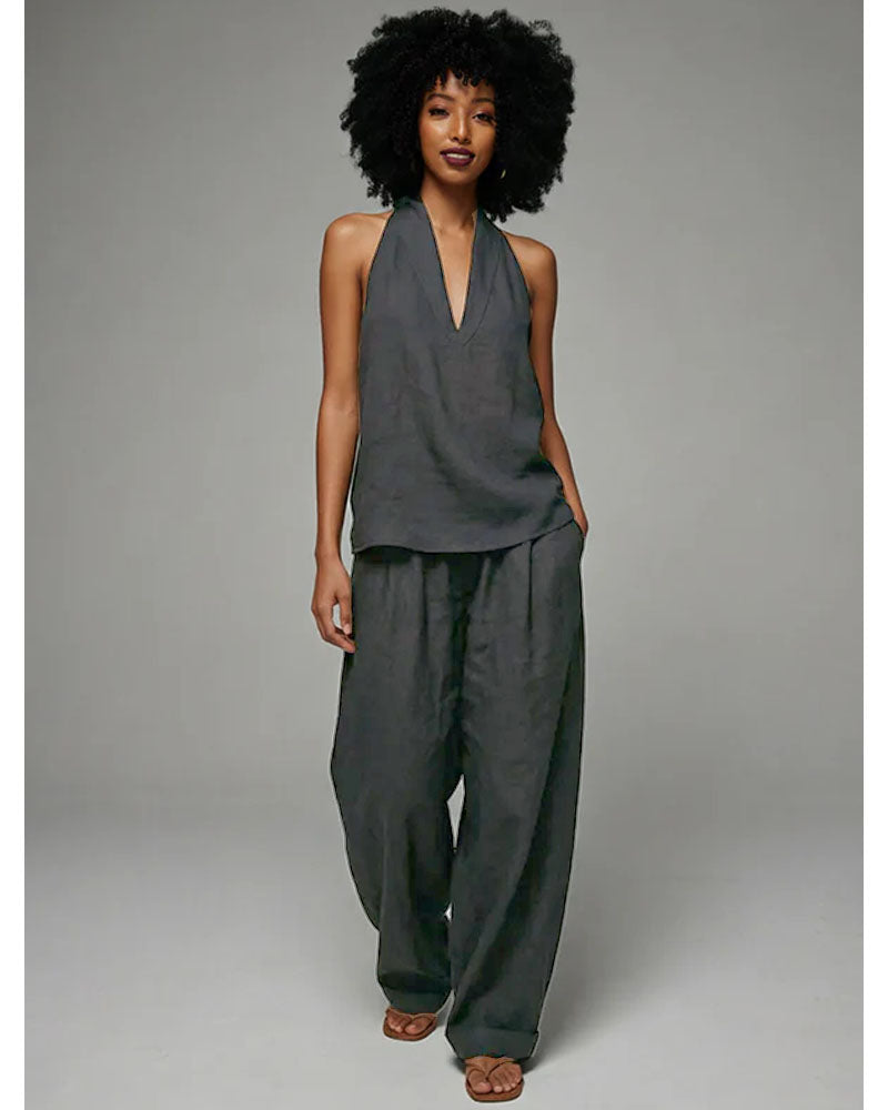 Cove Drift Halter Pants Set