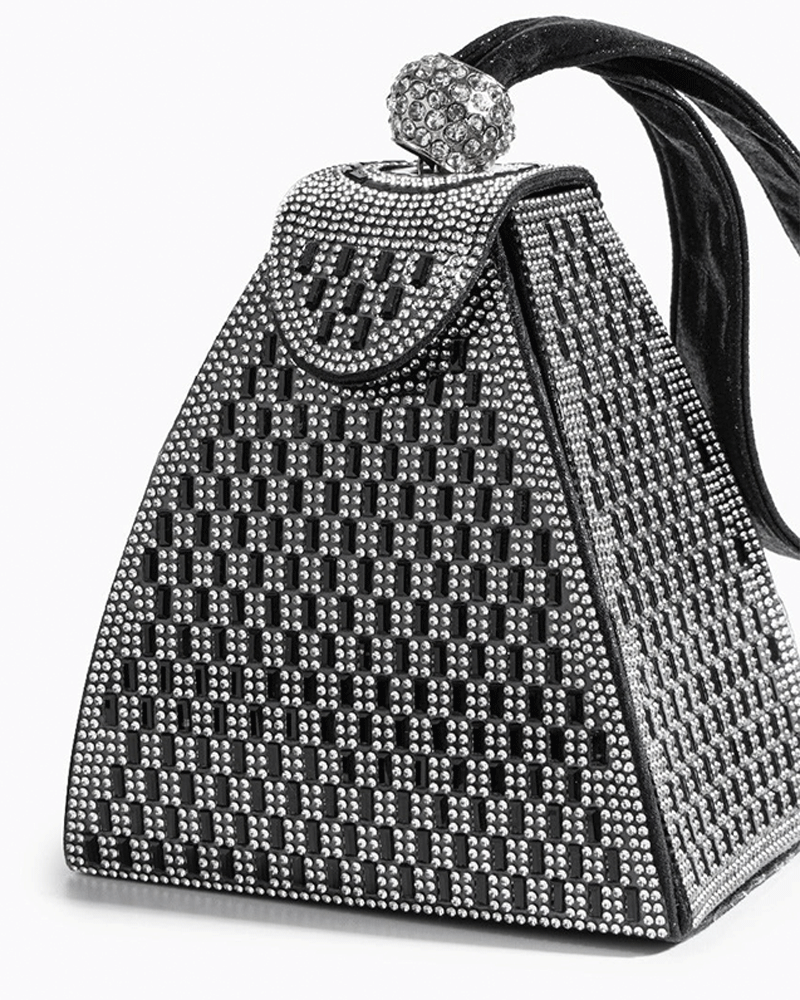 Crystal Pyramid Handbag