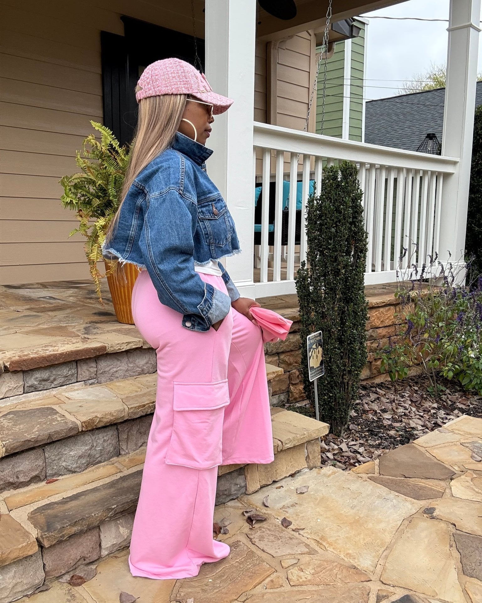 Rear Distressed Denim Jacket