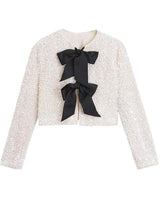 Bow Tie Sequin Jacket