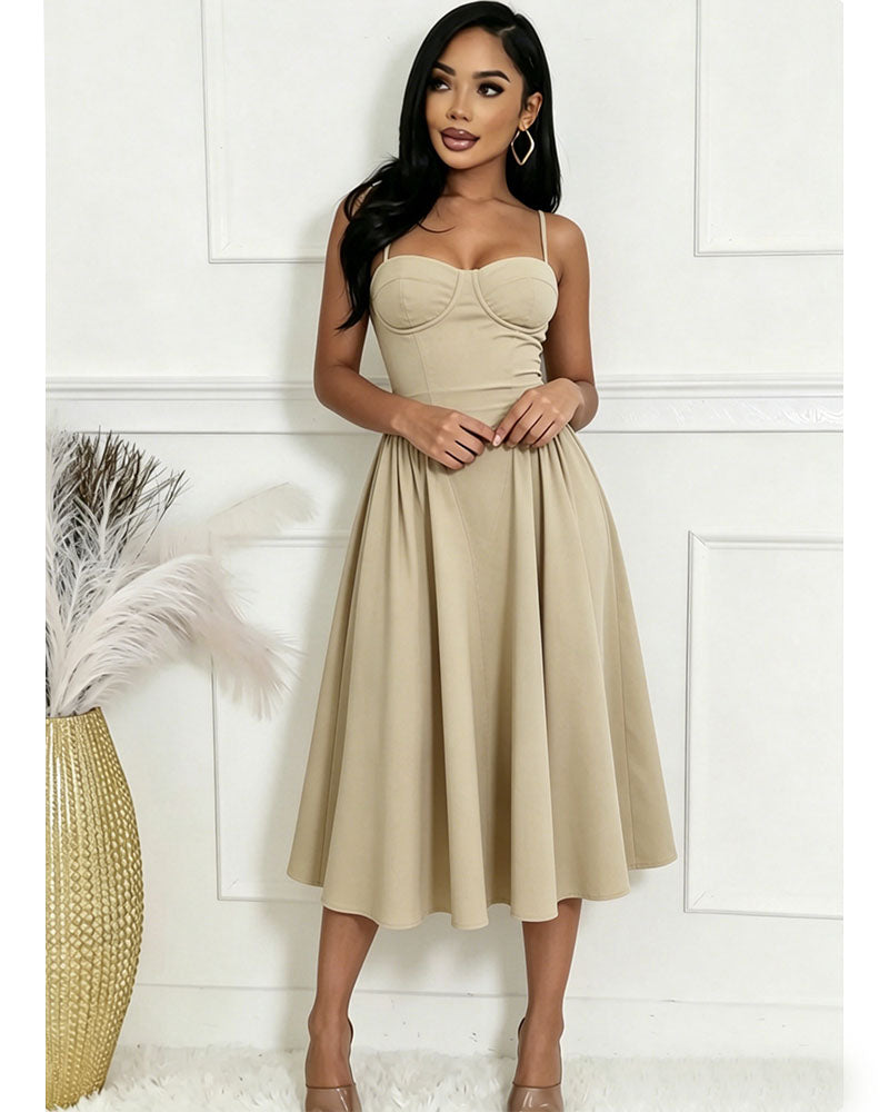 Daya Corset Midi Dress
