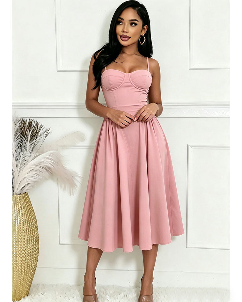 Daya Corset Midi Dress