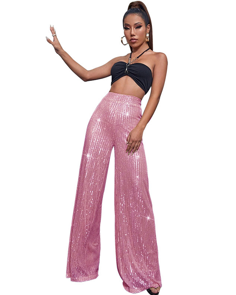 Dazzling Holiday Glitter Pants