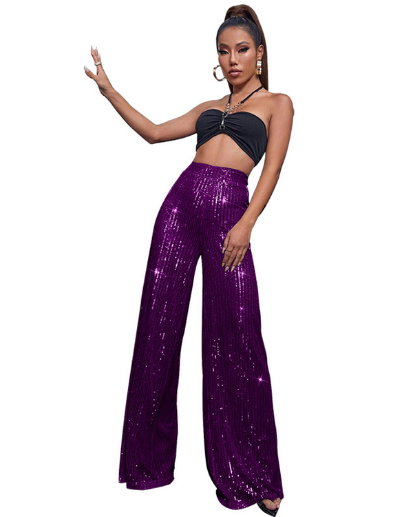 Dazzling Holiday Glitter Pants