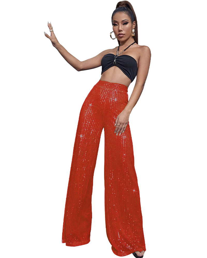 Dazzling Holiday Glitter Pants