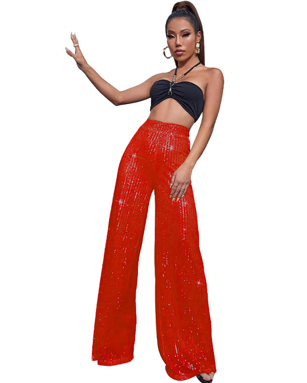 Dazzling Holiday Glitter Pants