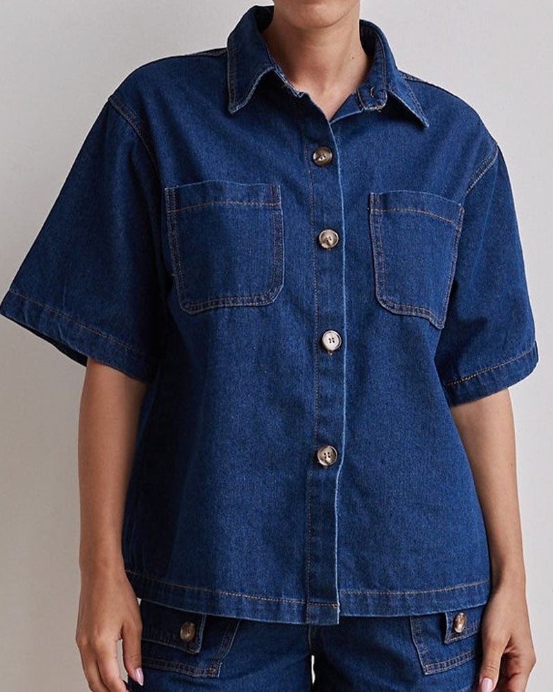 Nova Denim Short Set