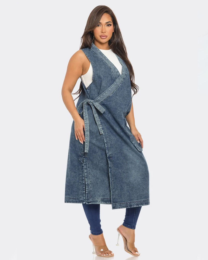 Denim Vest Dress