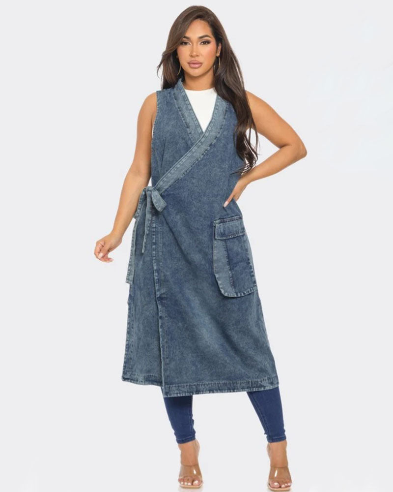 Denim Vest Dress