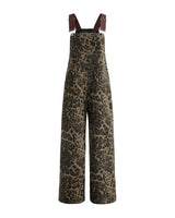 Denim Leopard Overall