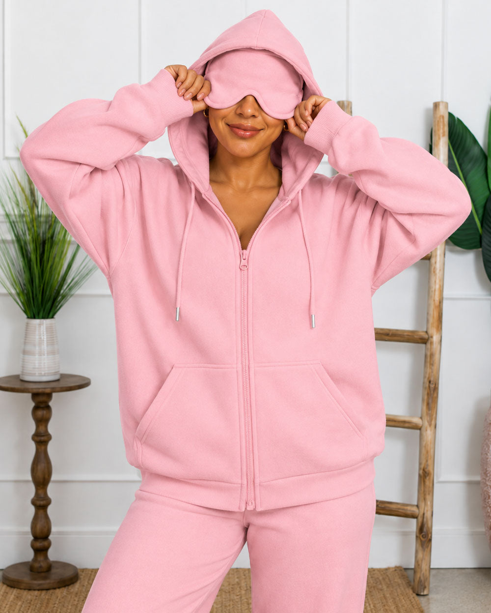 Do Not Disturb Fleece Eye-Mask Hoodie
