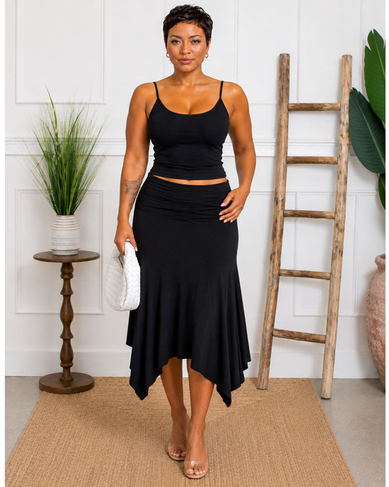 Dressing Up Ruched Skirt Set