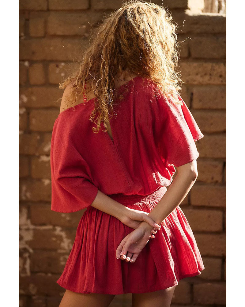 Easy Breeze Off-Shoulder Mini Dress