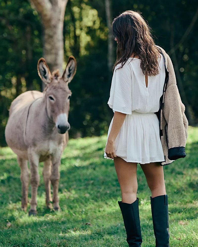 Easy Breeze Off-Shoulder Mini Dress