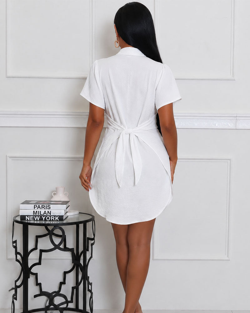 Easy Tie Front Shirt Top